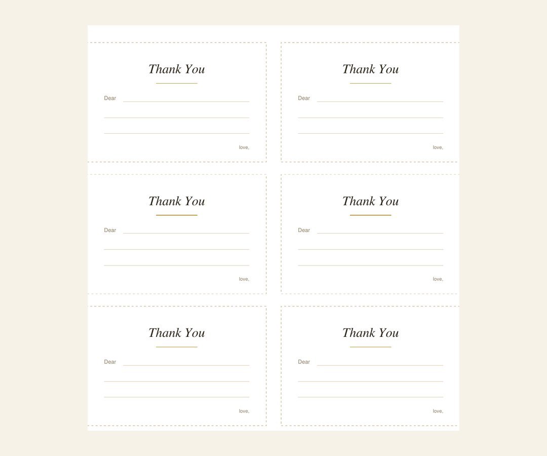 Thank you cards for a children's party